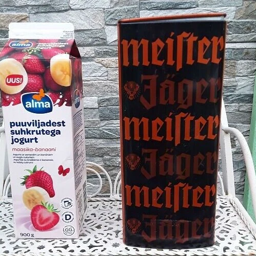 Jagermeister Metalic Tin From Baltic States For 0,7 L Jägermeister Bottle