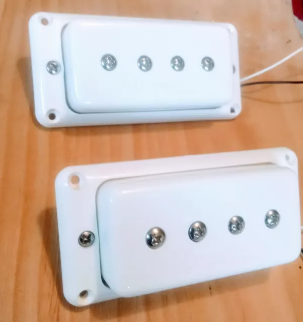 White Mosrite Bass Guitar Pickups by Ed Elliott White Mosrite Bass Guitar Pickups by Ed Elliott