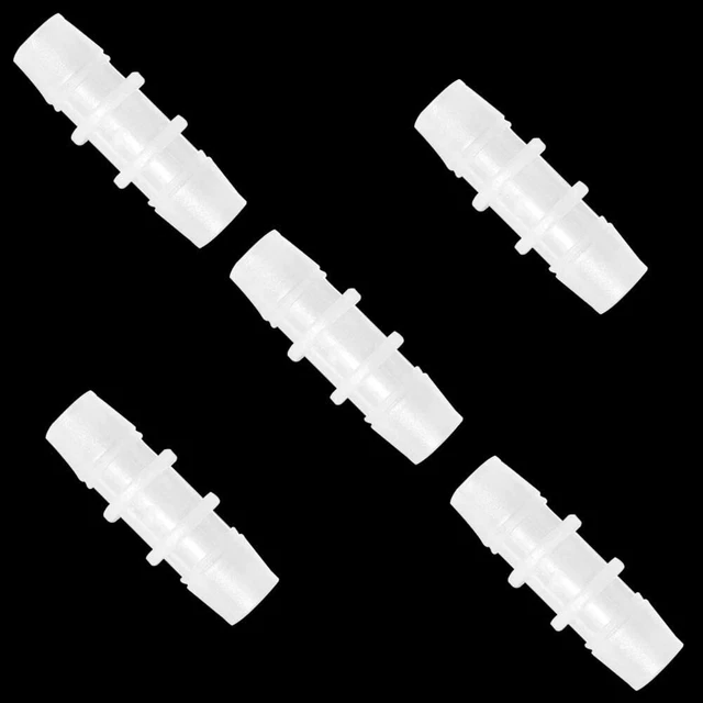 Plastic Hose Barb Fitting 3/8 X 3/8 Pipe Connectors Joint Splicer Mender Adapt