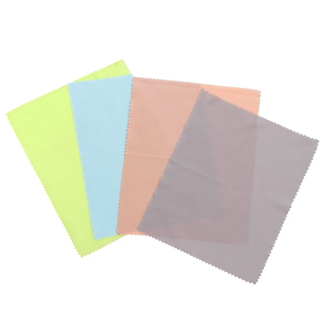 4PCS Microfiber Cleaning Cloths for Eyeglasses Camera Lens Phones Screen