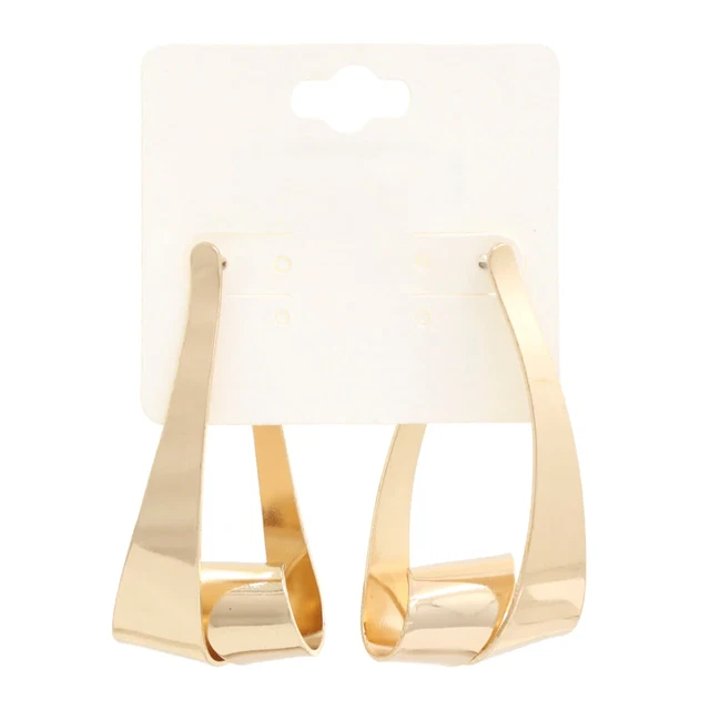 Triangle Loop Metal Dangle Earrings