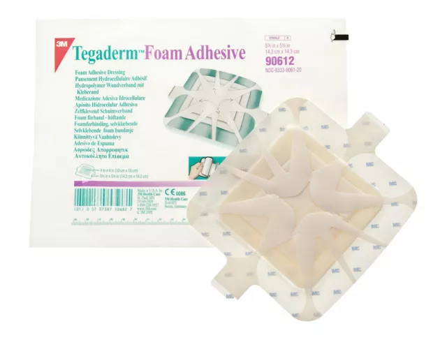 Tegaderm Foam Adhesive Dressings 14.3cm x 14.3cm 90612