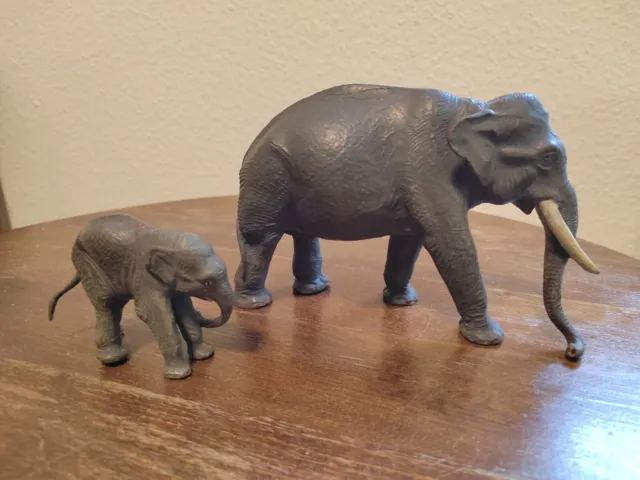 2 alte Masse Figuren /Elefant