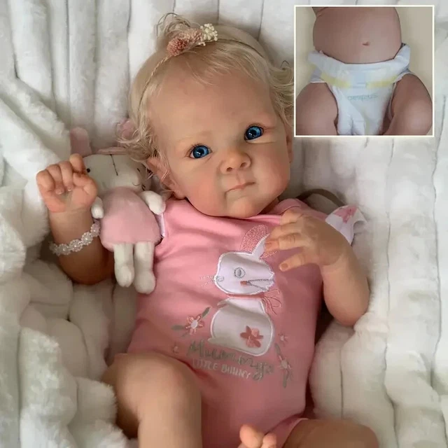 Lebensechte Babypuppen Anano Reborn Baby Vollsilikon Lebensecht Mädchen