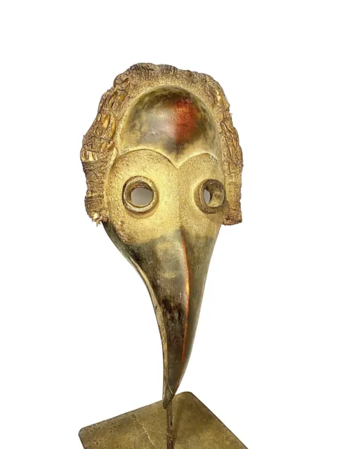 African mask striking mask of a bird’s head was made in Liberia Dan tribe-161