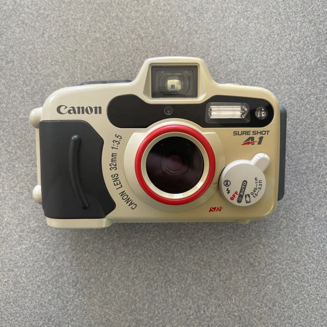 CANON SURE SHOT A1 PANORAMA DATE 35mm Waterproof Camera With Original Canon case