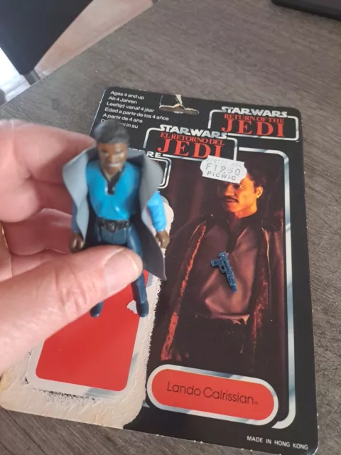 Star Wars FIGURINE vintage LANDO CALRISSIAN Série Meccano Kenner 1980 3