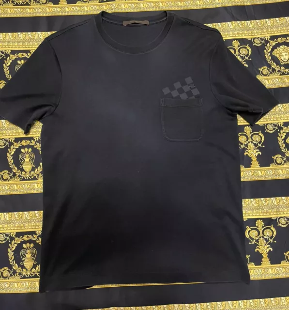 Louis Vuitton Masai Collection Damier T-Shirt Tops Men XS From Japan Genuine