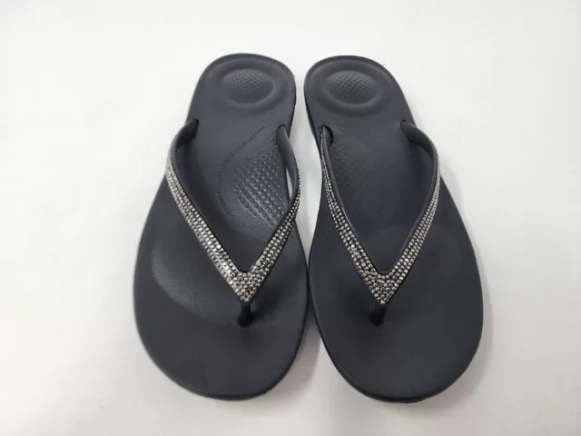 FitFlop Womens Iqushion Sparkle Black SIZE6
