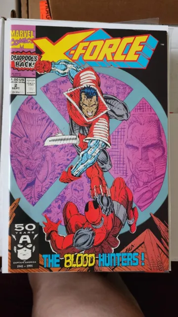 X-Force #2 2nd App. Deadpool 1991, Marvel Comics