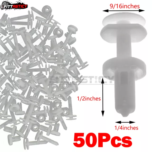 50x Push Type Retainer Clips Door Trim Panel Fit GM Truck Chevrolet GMC Buick