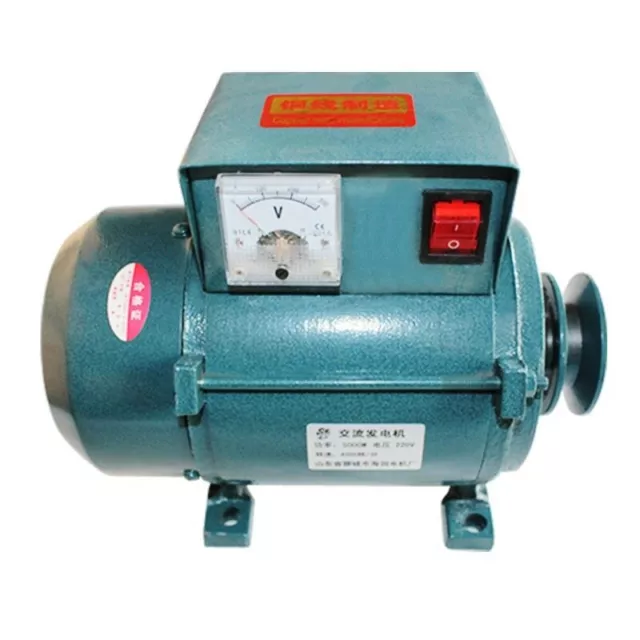 Pequeño generador de iluminación para el hogar imán permanente cinturón sin escobillas motor diésel 220 V
