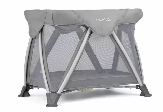 Nuna Sena Aire Travel Cot, Frost Grey