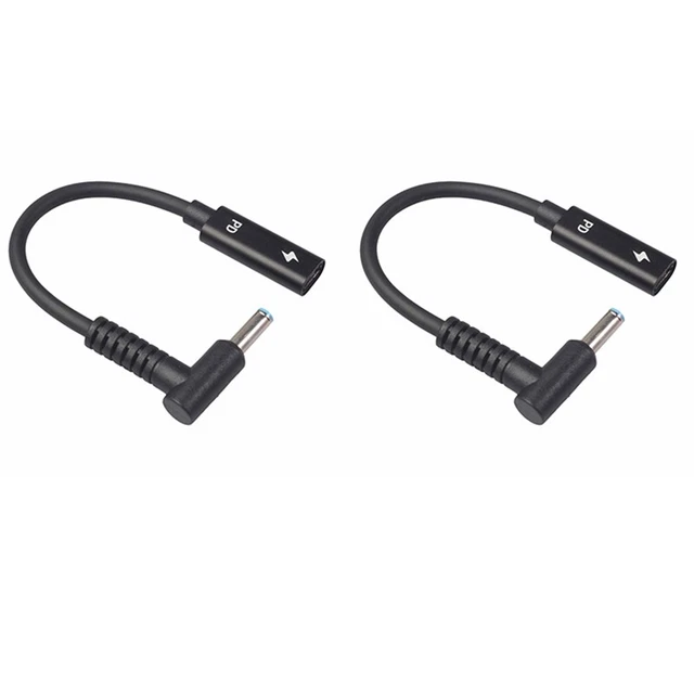 Cabo Adaptador Usb C Fêmea Para Hp4506 Macho 90° 4,5x3,0 Mm- | MercadoLivre