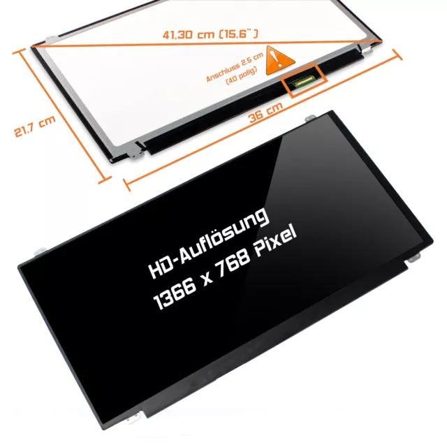 15,6" LED Display glossy passend für Innolux N156BGE-L41 REV.C5 WXGA HD 1366x768