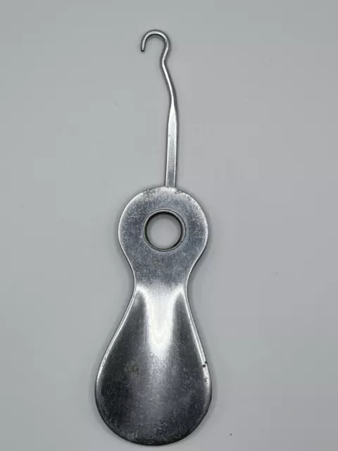 Vintage 3.5” Pocket/Travel Size Shoehorn & Button Hook Stratnoid, England