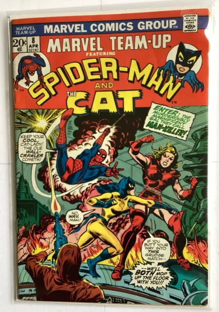 Marvel Team-Up  #8 Spider-Man & the Cat May 73 N/New