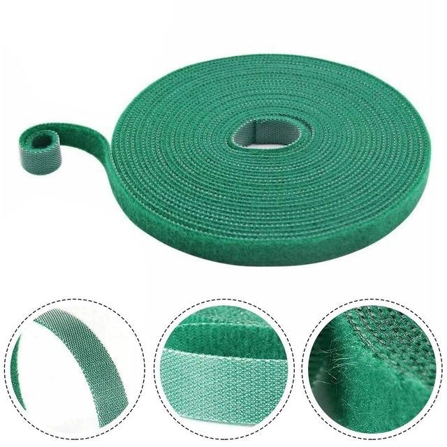 Sangle de cravate de plante verte non dommageable 2 pièces 5 m ensemble réutil
