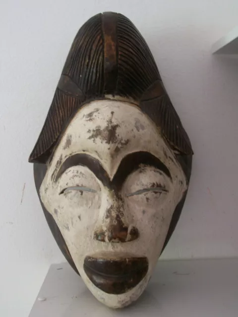 African Wooden Mask.masque Wood Africa Punu