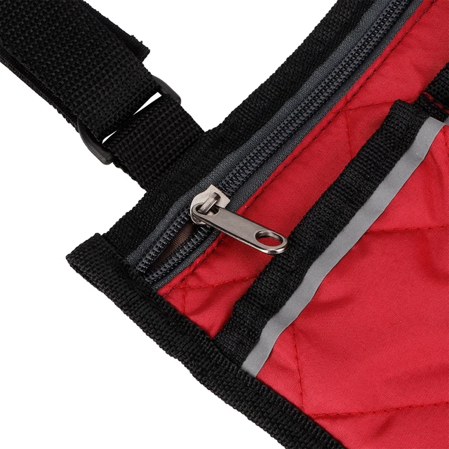 Bolso colgante lateral multifuncional para silla de ruedas tinto vino bolsa de almacenamiento para silla de oficina