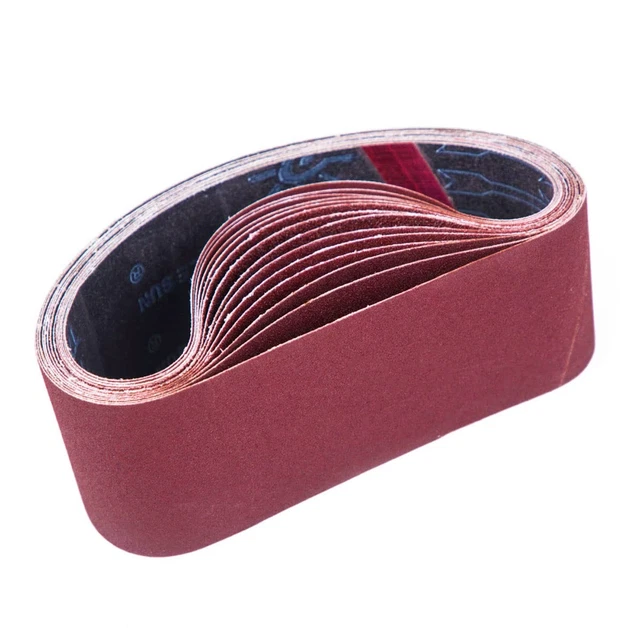 Goodway Gewebe-Schleifband Set – 25 Stück – 75 X 457 Mm – Körnungen 40/60/80/120/180 – Für Bandschleifer – Holz & Metall – Vielseitiges Schleifset Goodway Gewebe-Schleifband Set – 25 Stück – 75 X 457 Mm – Körnungen 40/60/80/120/180 – Für Bandschleifer – Holz & Metall – Vielseitiges Schleifset