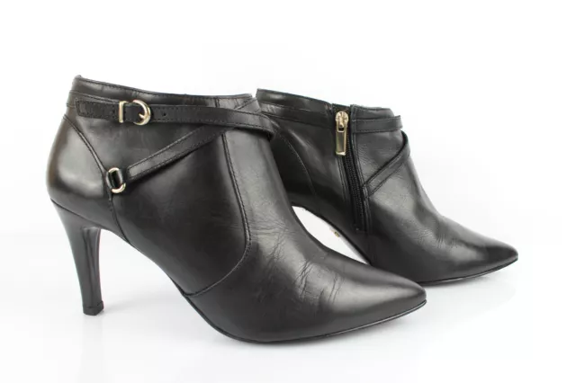 MINELLI Bottines Boots Cuir Noir Talons Fins T 40 Très bon état
