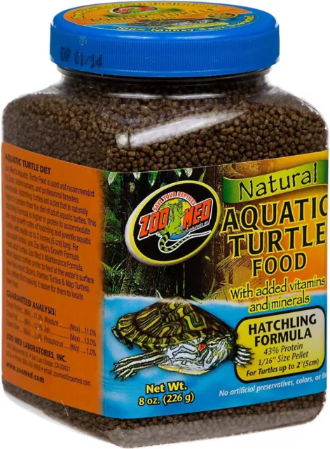 Zoo Med Natürliches Aquatisches Schildkrötenfutter 226g - Aufzuchtfutter für Was