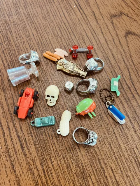 vintage gumball machine toys lot