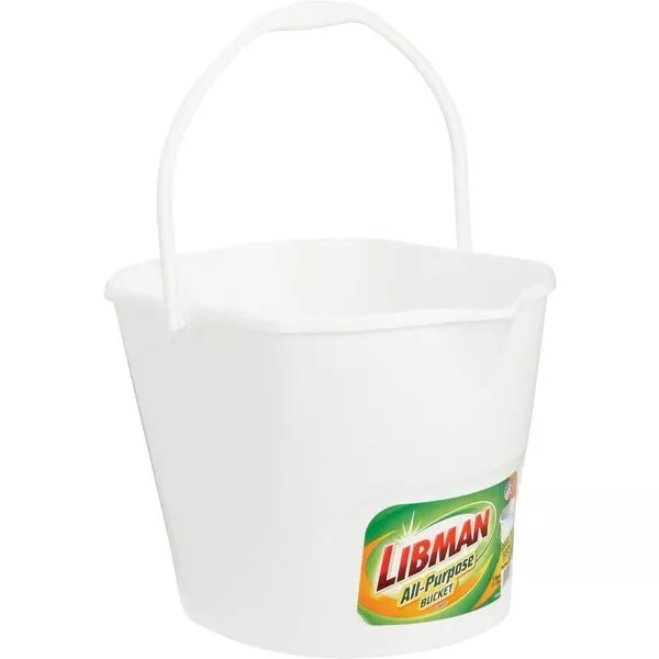3-Libman 3 Gal. White All-Purpose Dual Spout Bucket Model: 256