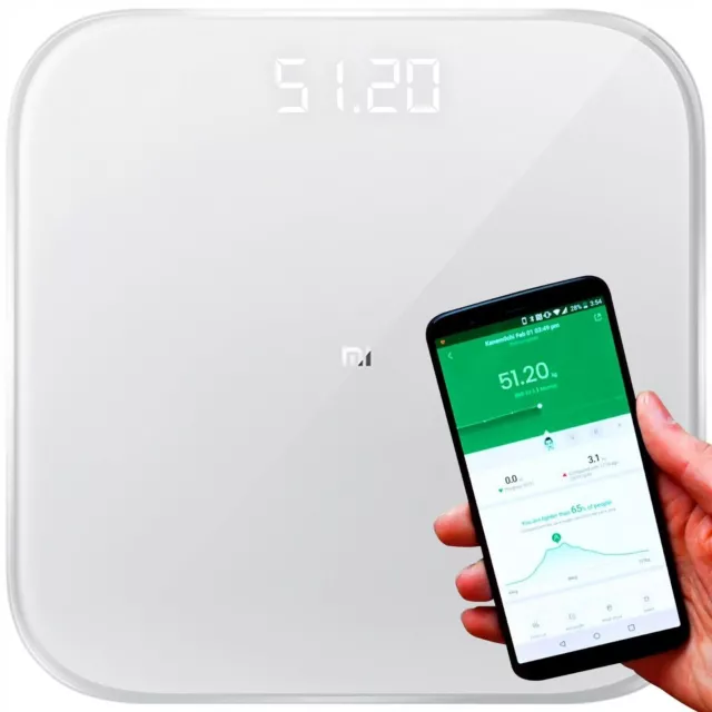 Xiaomi Personal Scales App Conexión Bluetooth App para iOS/Android Fit Blanco