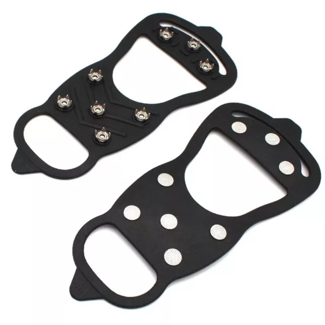 8 Studs 8 Anti-Skid Ice Gripper Anti-Skid Grips Cleats Shoe Spikes  Ice Fishing