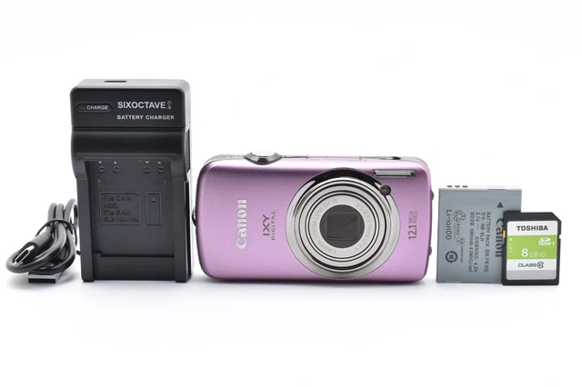 ★良品★ Canon IXY DIGITAL 930IS 箱 #2201 Canon IXY DIGITAL 930 IS Purple Pink Digital Camera English