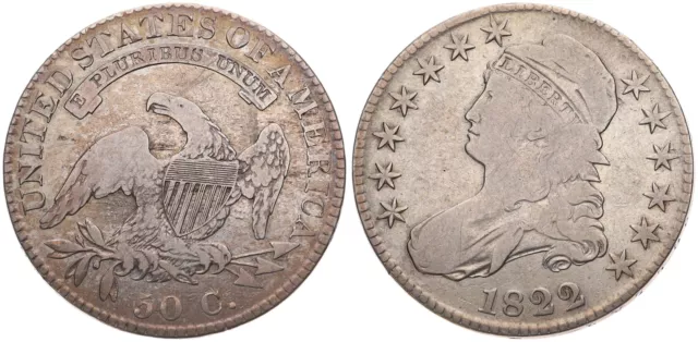 USA - America 1/2 Half Dollar, 50 Cents K.M. 37 1822-1836 various vintages