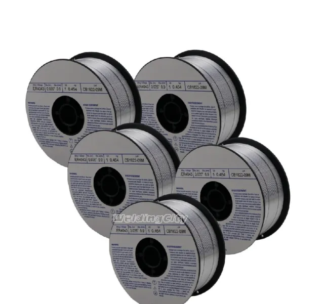 WeldingCity® 5-pk Aluminum MIG Welding Wire ER5356 .035" 1-Lb Roll | US Seller