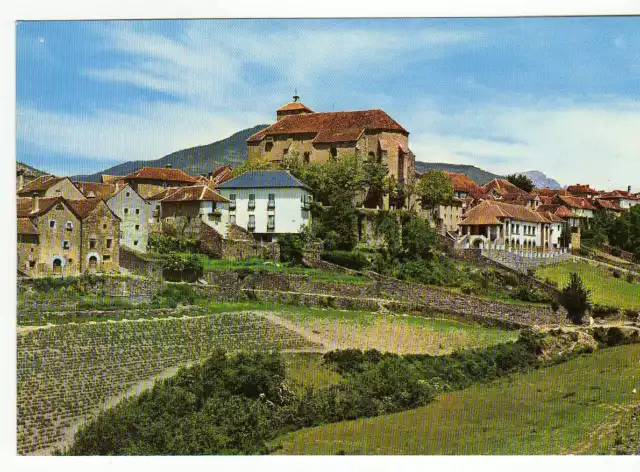 Postal Anso (Pirineo Aragonés) Panorámica