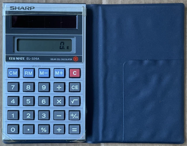 Vintage Sharp ELSI Mate EL-326A Solar Cell Calculator – Tested and Working