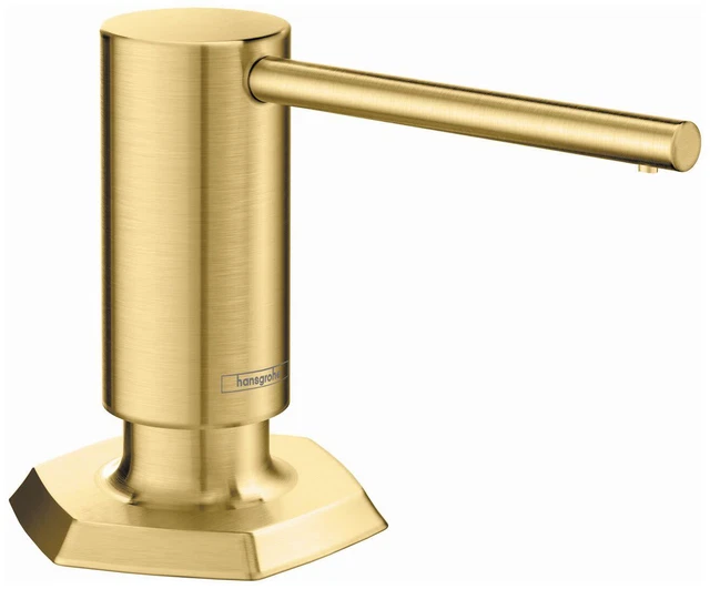 Hansgrohe 04857 Locarno Deck Mounted Soap Dispenser - Brushed Gold Optic