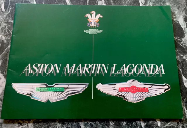 ASTON MARTIN LAGONDA 1984 Sales Brochure V8 SALOON - VOLANTE - VANTAGE -LAGONDA