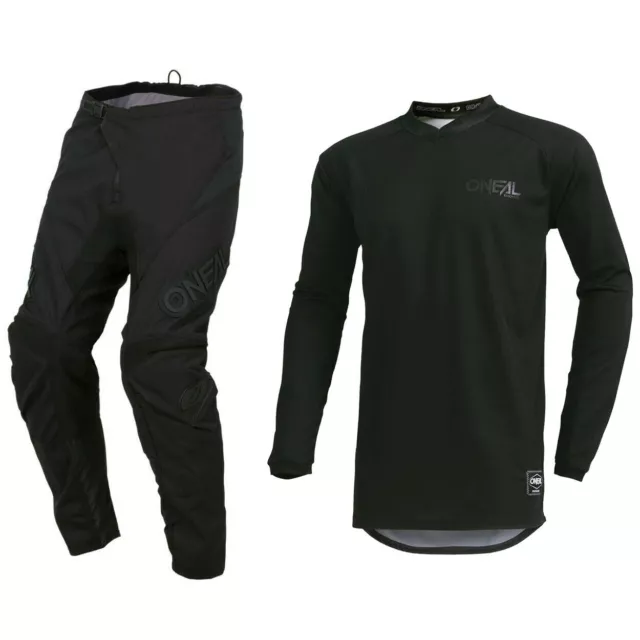 2021 Oneal Élement Classique Motocross MX Kit Pantalon Jersey - Noir Stealth