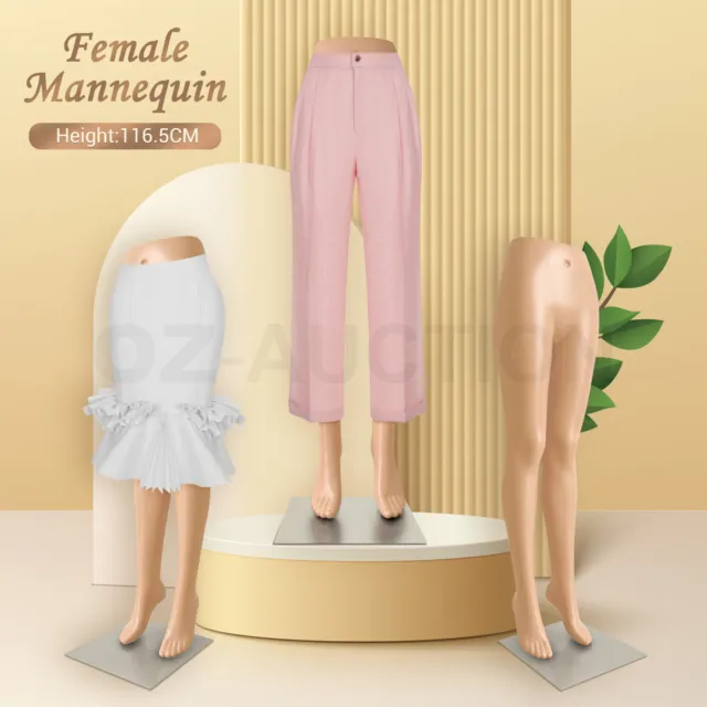 Female Mannequin Legs Half Body Model Shop Dress Form Torso Manikin Dummy Stand