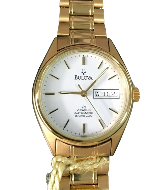 Montre Automatique Baumier Record - Boîtier Acier Inox 50 Mm - Cadran Blanc - Bracelet Cuir Marron - Neuf