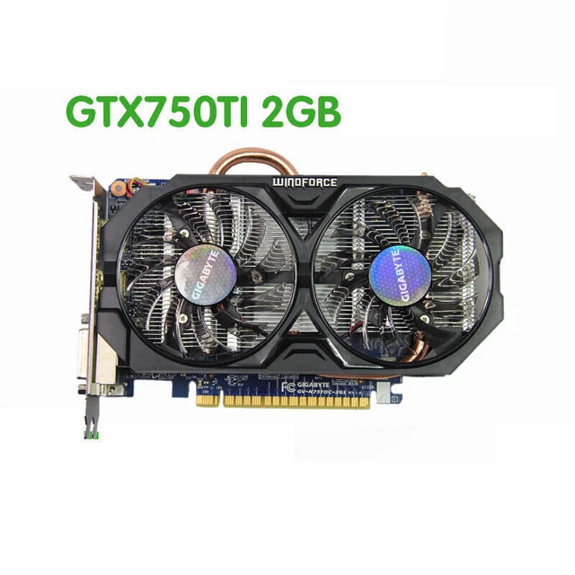 GIGABYTE NVIDIA GeForce GTX750Ti 2GB GDDR5 PCI-Express Video Card DP DVI HDMI