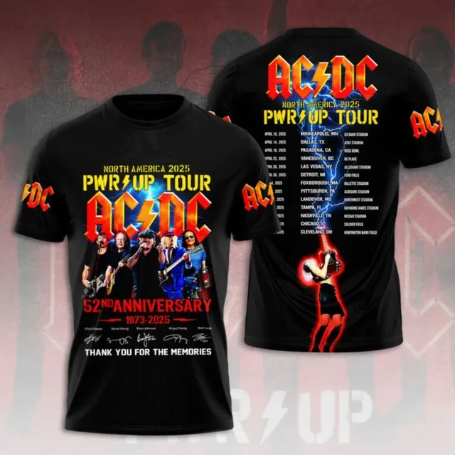 A.C-D.C TOUR 2025 The Last Show Tour 2025 Unisex T-Shirt £18.12 ...