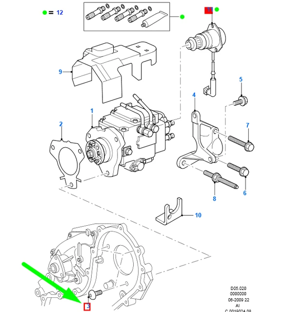 NEW FORD TRANSIT Connect Mk1 Fuel Injection Pump Screw 1445793 Genuine