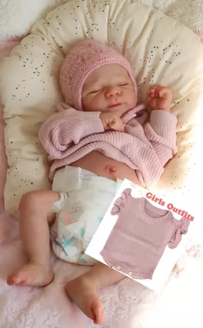 Deluxe Bebe Reborn Girl,  Cuddly Full Body Silicone,  Realistic Reborn Baby Girl