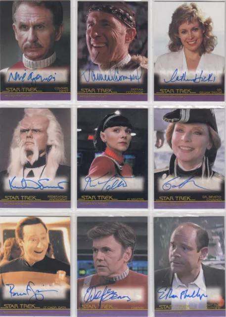 Star Trek Classic Movies Auto / Autograph Card Selection Rittenhouse