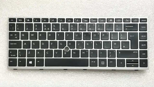 HP EliteBook 745 G5 840 846 G5 Backlit Keyboard UK Layout & Frame L11308-031 OEM