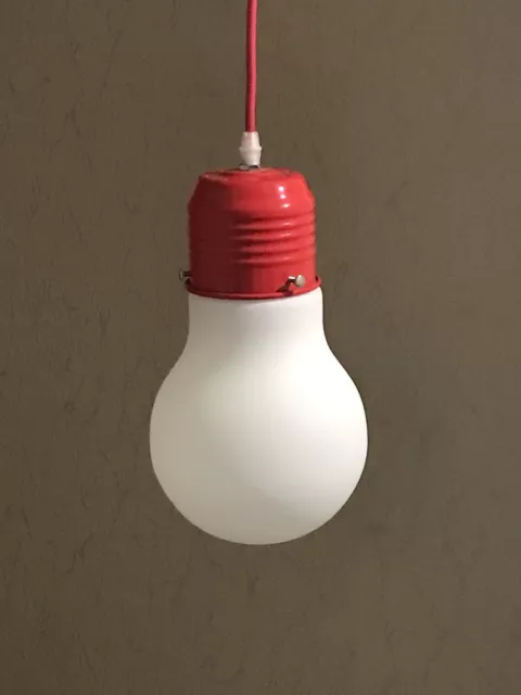 Plafonnier Lampe Ampoule À Suspendre Lustre Suspension Rouge