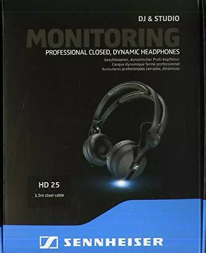 Sennheiser Monitor Headphones Sealed HD 25 (Package) Black 2