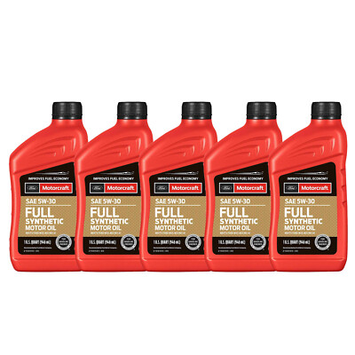 MOTORCRAFT OEM FULL Synthetic Motor Oil SAE 5W-30 - 5 Quart £60.24 ...